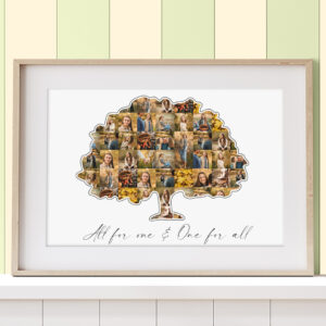 foto collage albero di famiglia